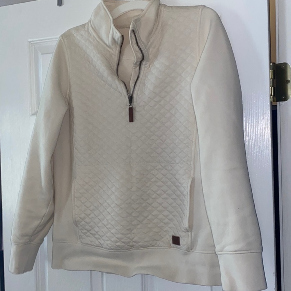 LL Bean Quilted Quarter Zip